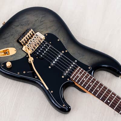 1990 Fender Pro Feel Stratocaster STR-680 SSH Blueberry Sunburst w/ Floyd Rose, Japan MIJ Fujigen image 9