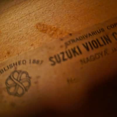Suzuki No. 2901 Size 3/4 Violin, Japan, 1970 w/ case & bow, Very Good Cond image 6