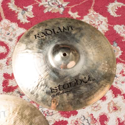 Istanbul Mehmet Radiant - Hi-Hat Rock Top, Custom Rock Bottom 14" #H06 Demo image 3