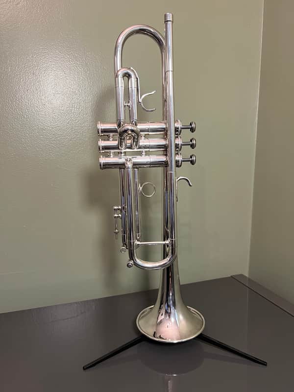 Jerome Callet New York Vintage c.1985 Silver Professional Trumpet in Excellent Condition image 1