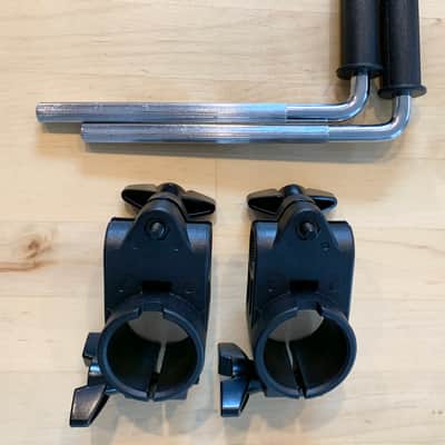 NEW- 2X Alesis SURGE/COMMAND Electronic Drum Rack Mount Clamps - 1.5 Inch - 102370013-A Black image 3