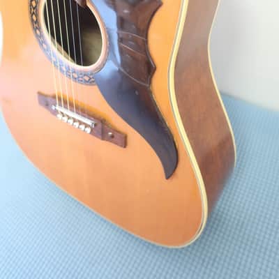 Vintage 1960s Eko Folk Ranger 6 Acoustic Guitar Well Made Very Good Shape Early Desirable Version Low Playable Action image 4