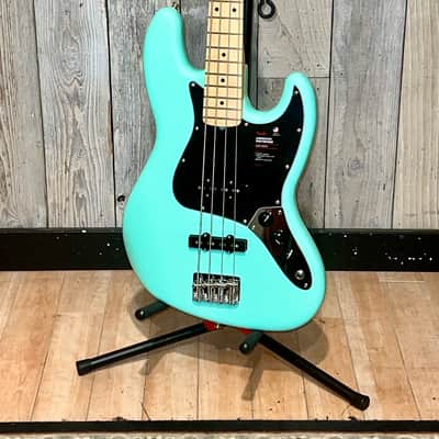 Fender American Performer Jazz Bass - Satin Surf Green with Maple Fingerboard, Help Support Small Business & Buy it Here ! image 17