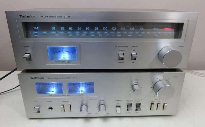 TECHNICS 2PC SU-Z1 INTEGRATED AMP + ST-Z1 TUNER RECAPPED PRO SERVICED + LED's image 1
