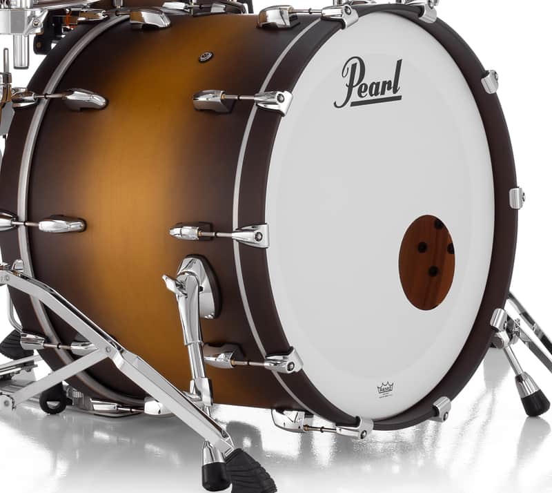 Pearl Masters Maple 22x16" Matte Olive Burst Premium Lacquer #831 Bass Kick Drum NO MOUNT | NEW | Authorized Dealer image 1