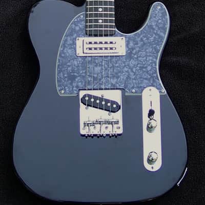 Black Mahogany Vintage Telecaster Guitar +Matching Headstock + Maple/Ebony Neck + Matching Mini-Humbucker and Tele Pickups + Treble-Bleed Circuit + Leveled + Crowned and Polished Frets +12" Radius+ Ebony/Maple Neck + Low Action + Perfect Setup image 11