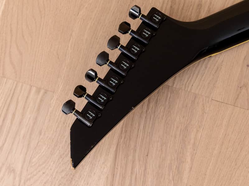 2000s Jackson Stars Kelly KE7 7 String Electric Guitar Black Japan