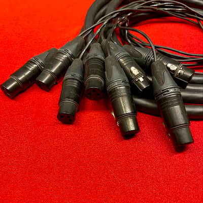 Custom Handwired Mogami 2932 DB25 to 8 XLR Female Cable image 3