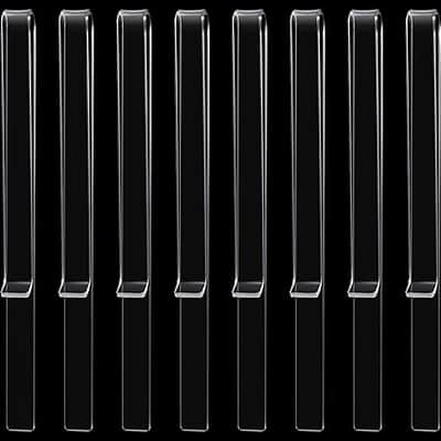 Music Stand Clips Music Stand Page Holder Transparent Sheet Holder Clear Acrylic Music Read Clip for Wind for Musician Outdoor (12 Pieces) image 1
