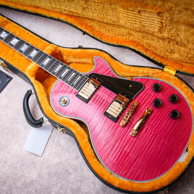 GIBSON USA Custom Shop Dealer Select Les Paul Custom AAA+ "Trans Pink + Ebony" (2026) image 1