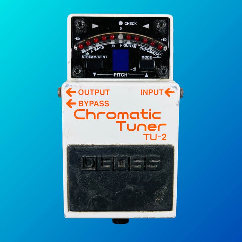 Boss TU-2 Chromatic Tuner (Dark Gray Label) 1998 - 2009 White