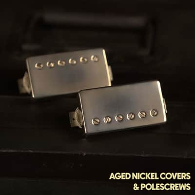 New ThroBak PG-102 MXV Humbucker Set - Aged Nickel image 2