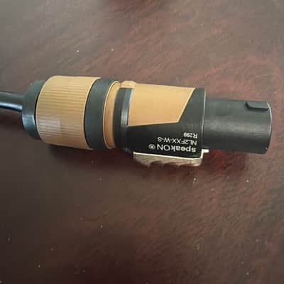 Hosa GSK-112 1/4" TS Female to Speakon Adapter Cable 2010s - Black image 2