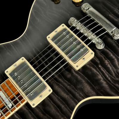 2005 Gibson Les Paul Custom Shop Class 5 Quilt Top ~ Translucent Black image 5