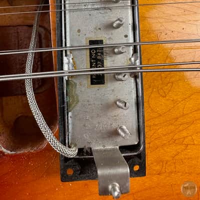 Epiphone Riviera from 1967 converted to stoptail with case image 9