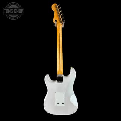 Fender Limited Edition American Vintage II 1957 Stratocaster Flame MP White Blonde w/case image 4