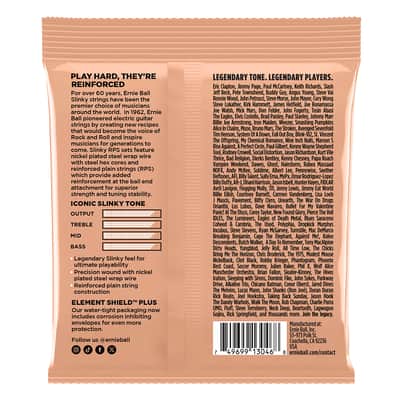 Electric Guitar Strings 9.5-46 Ernie Ball RPS Slinky 100% Genuine image 2