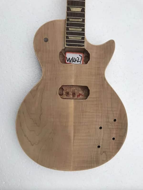 Mahogany Les Paul Style Guitar Body with Neck and Rosewood Fingerboard image 1