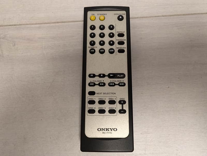 Onkyo RC-777C Remote Control for DX-C390 Disc Changer image 1