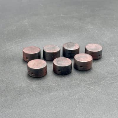 **Price per knob (please send me a DM if you need more) ** - Handmade Authentic Brazilian Rosewood Wood Volume/Tone Knobs | 6mm Bored Center image 5