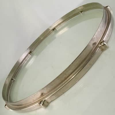 *Ludwig 14"Standard/Silver Anniversary Snare Drum Batter Rim/Hoop NOB Brass 30s* image 4