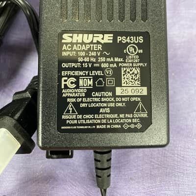 Shure PS43-US Power Supply 2022 - Present - Black image 3