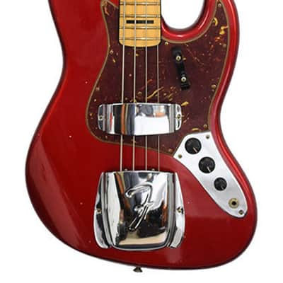Fender Jazz Bass 68 JRNY Aged Candy Apple Red image 1