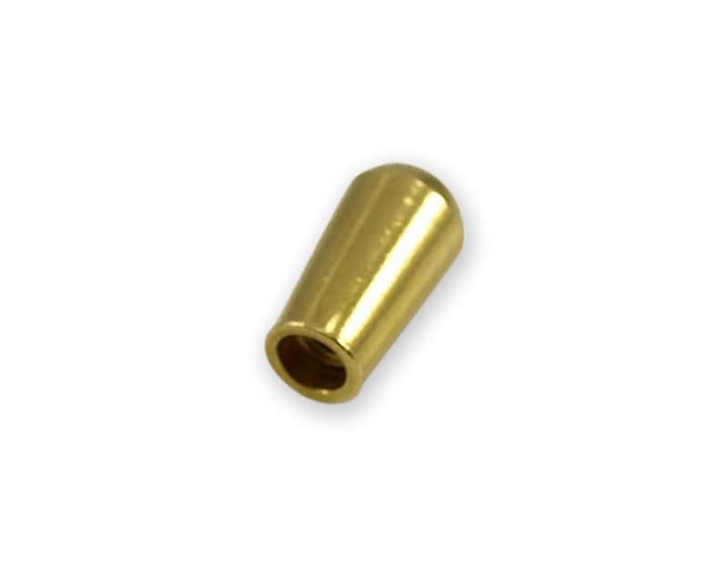 VINTAGE STYLE SOLID BRASS TOGGLE SWITCH TIP KNOB FITS USA MADE GIBSON image 1