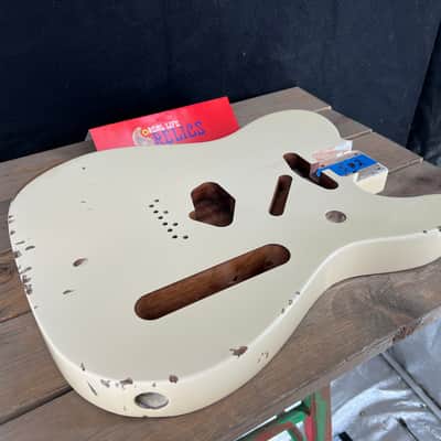 Real Life Relics Genuine Fender CLASSIC SERIES 60'S TELECASTER® SS ALDER BODY VINTAGE BRIDGE MOUNT - OLYMPIC WHITE #1 image 4