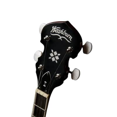 Washburn B9-WSH Americana Series Cast Aluminum Tone Ring Mahogany Neck 5-string Resonator Banjo w/Hard Case image 7