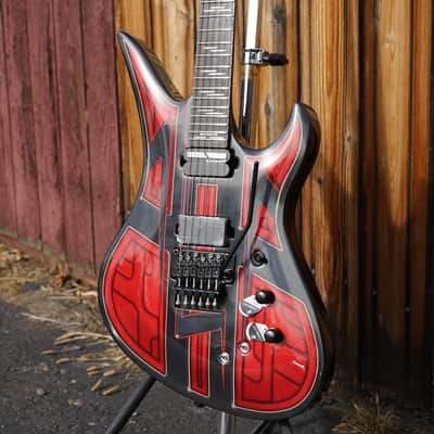 Schecter DIAMOND SERIES Avenger FR-S Przym VESPID Metallic Red 6-String Electric Guitar image 5