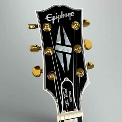Epiphone Inspired by Gibson Custom Les Paul Custom 2025 - Ebony image 9