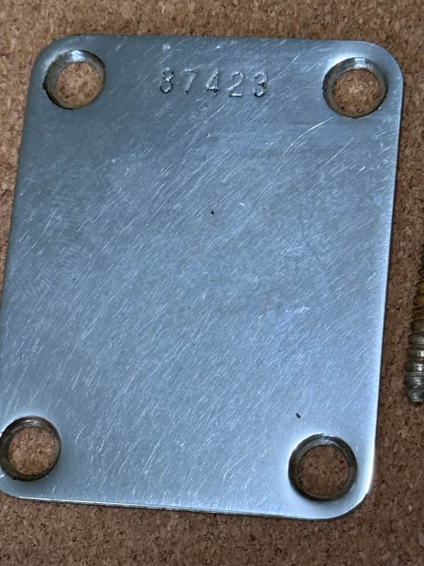 Fender Vintage Neck Plate 1962 image 1