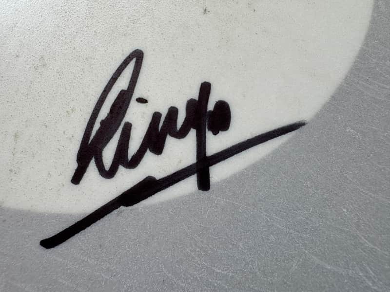 Ringo Starr's Stage Played and Signed 14" Remo Snare Drum Head. Authenticated! image 1