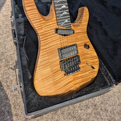 1990 Hamer Californian Elite Amber solid 5A maple xx rare image 10