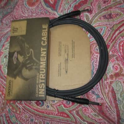 TWO new in package D'Addario Classic Series Instrument Cable Straight to Straight, 10ft. PW-CGT-10, Black / ultra-pure, oxygen-free copper coaxial conductor with dense spiral shielding in a low capacitance design / Double molded plug design image 20