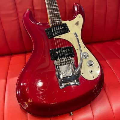 Mosrite 1966 The Ventures Model Mark I Matching Head Metallic Red (06/05) image 2