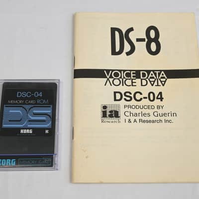 Korg DSC-04 Ultra Rare Card for the DS-8 & 707 *Charles Guerin*