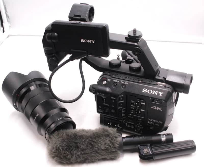 Sony PXW-FS5M2 FS5 Mark II 4K w/ Sony 18-105mm F4 Lens & Sony ECM
