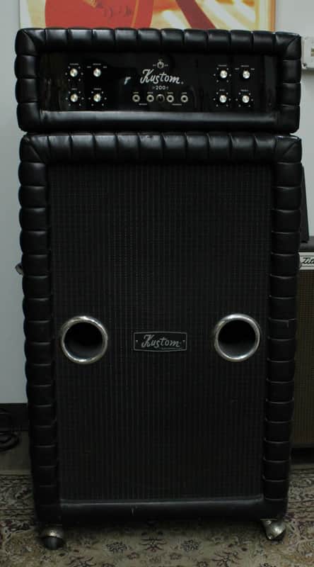 1968 Kustom K200B Tuck And Roll Head + 2x15 Cab image 1
