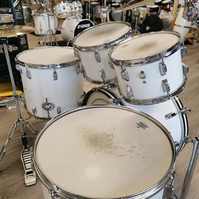 Rogers '70s 4 Pieces Drum Shell Kit, No Snare - White, Used image 18