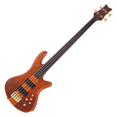 Schecter Stiletto Studio-4 FL Electric Bass Honey Satin image 2