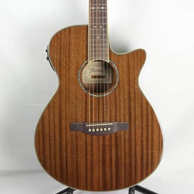 Ibanez AEG12II-NMH Acoustic-Electric Guitar, Natural High Gloss Mahogany (USED) image 2