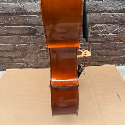 Palatino VC-450 1/2 Size Handcrafted Cello w/ Gig Bag – Repaired Cracks – Used Good image 15