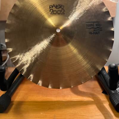 Paiste 14" 2002 Sound Edge Hi-Hat Cymbals (Pair) 1971 - 1980 - Traditional with Black Label image 2