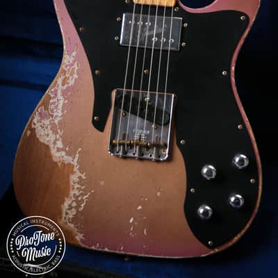 2025 Fender Custom Shop Ltd Tele Custom Heavy Relic Aged Twilight Sky image 4