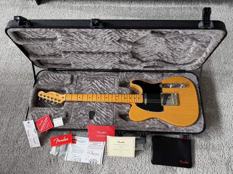 Fender American Professional II Telecaster with Maple Fretboard 2020 - Present - Butterscotch Blonde