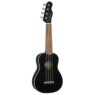 Fender Venice Ukulele Soprano (Black) - Soprano Ukulele image 3