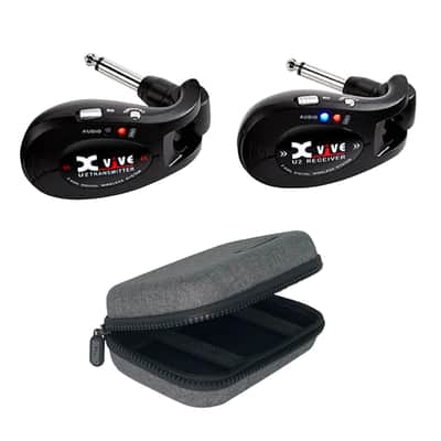 Xvive U2 Complete Live Guitar Bass Instrument Wireless System Black w Case image 1
