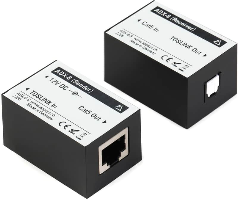 Appsys ADX-8 Kit ADAT Cat 5 Extender image 1